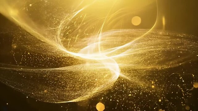 『光の魔法：輝くオーラの幻想』
幻想的な魔法のオーラが空中を優雅に舞い、黄金の光が放つ神秘的な輝きがシーンを包み込みます。細かい煌めきと魔法の粉が舞い上がり、まるで空気中で踊っているかのような美しいエフェクトが特徴です。ファンタジーの世界やエンチャントされたシーンにぴったりの映像素材で、幻想的で壮麗な雰囲気を引き立てます。魔法やミスティックな雰囲気を求めるプロジェクトに最適な一品です。