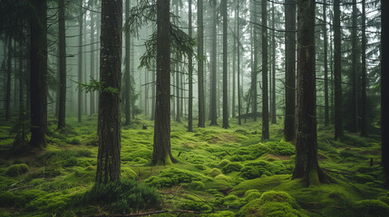 Obraz premium beautiful green landscape wallpaper