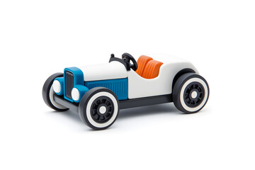 Vintage Tin Toy Car, Isolated without Background