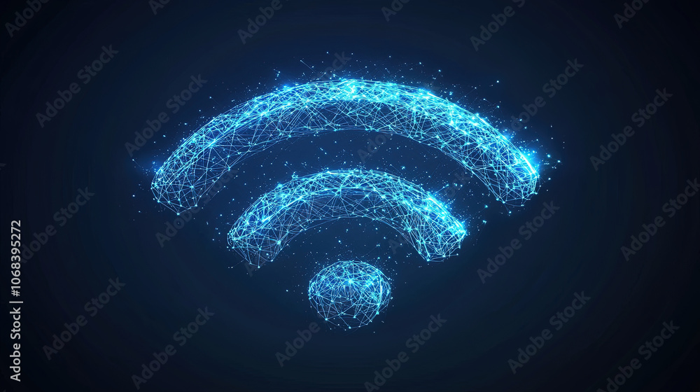 Poster wireless connection icon. internet network connection technology. internet connection and data trans