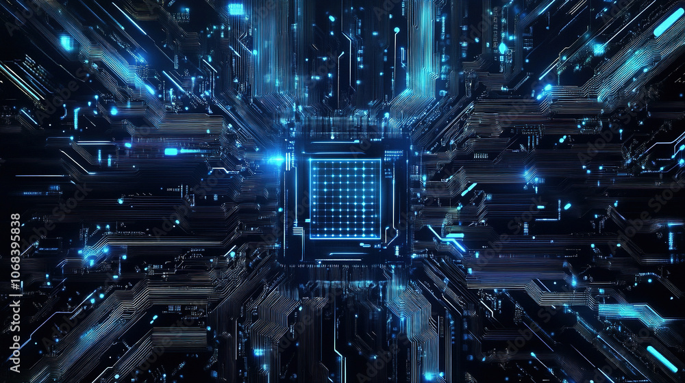 Poster futuristic technology concept. abstract circuit board background. abstract digital technology. high-