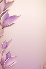Naklejka premium gold lotus flower pattern in purple background