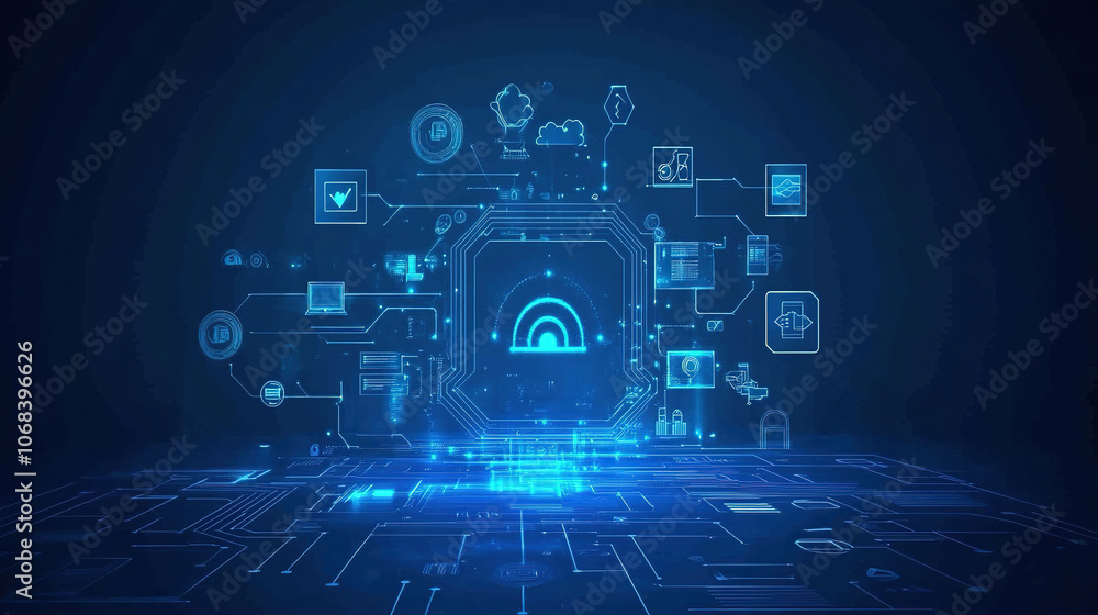 Poster wireless connection icon. internet network connection technology. internet connection and data trans