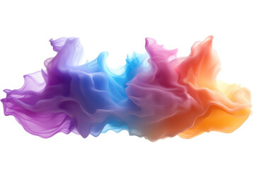 Colorful paint splash creating a vibrant wave design 