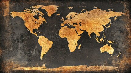 Vintage World Map.