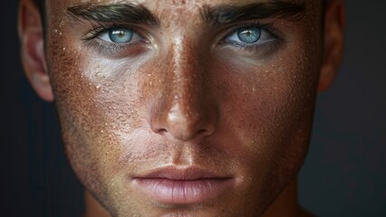 Obraz premium Charming Handsome: Featuring a delightful smile and inviting personality, this look exudes charm, creating a friendly atmosphere that draws people in. 