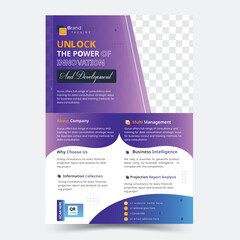 Unique Business Flyer Design, Modern Business Flyer Design, Flyer Design Template