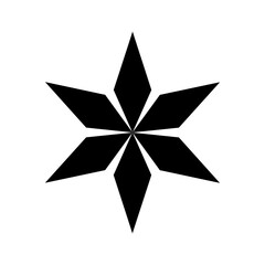 Star icon vector. Twinkling star illustration sign. Sparkles symbol. Shining burst logo.