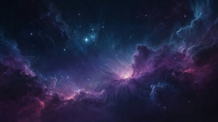 Distant alacties and nebula in space. Colorful abstract space background.