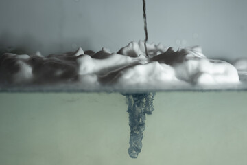 schaum farbe tropfen wasser