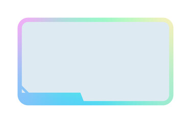 Fototapeta premium Futuristic element vector illustration. Colorful lower third video overlay.