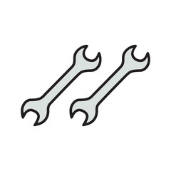 Make a Professional Wrench Icon Vector