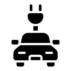 Car charging Solid Icon