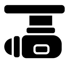 Fototapeta premium CCTV Solid Icon