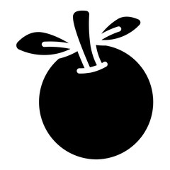Orange fruit Solid Icon