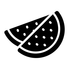 Watermelon slices Solid Icon