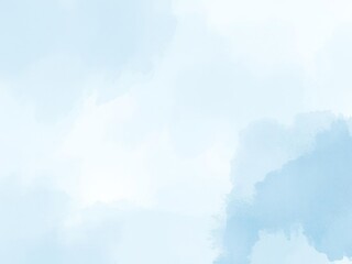 Fototapeta premium Soft and dreamy light blue abstract background resembling a watercolor painting with gentle brush strokes and a serene atmosphere, gentle