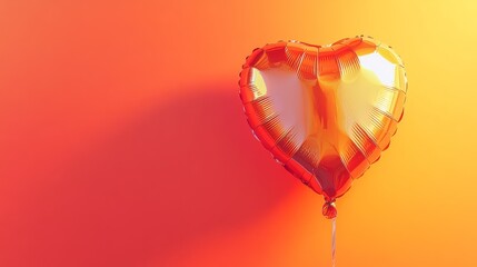 orange heart against orange background