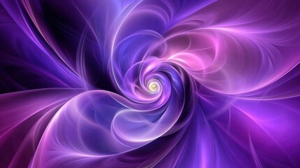 Obraz premium Abstract Spiral of Intertwined Purple and Pink Hues