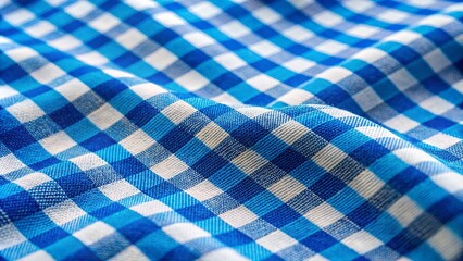 Stunning Blue and White Diagonal Plaid Background with Tilt-Shift Effect for Creative Projects and Designs