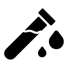 Blood test Solid Icon