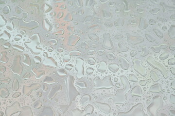 
Raindrops on the glass floor of the northernmost skywalk in Siam, Mae Sai District, Chiang Rai Province, Asia, Thailand