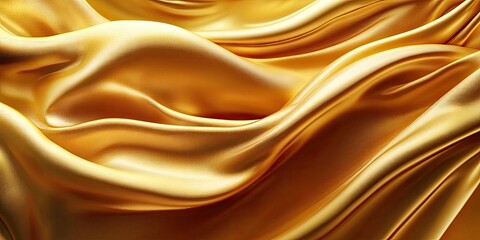 Background featuring luxurious golden silk fabric with flowing drapes adds an elegant touch and richness, showcasing the beauty of golden silk in a refined manner.
