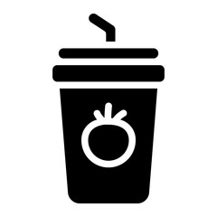Tomato juice Solid Icon