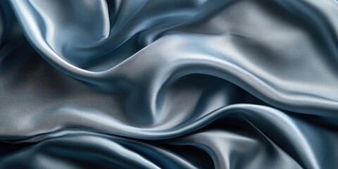 Obraz premium Refined light blue textures made from silk and satin showcase elegance and sophistication in their soft and luxurious feel.