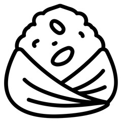 Onigiri Solid Icon