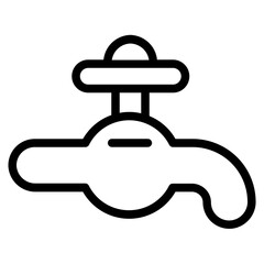 Water tap Line Icon