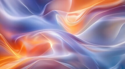 Obraz premium smooth liquid metallic waves, silk waves, gradient waves