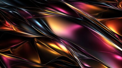 smooth liquid metallic waves, silk waves, gradient waves