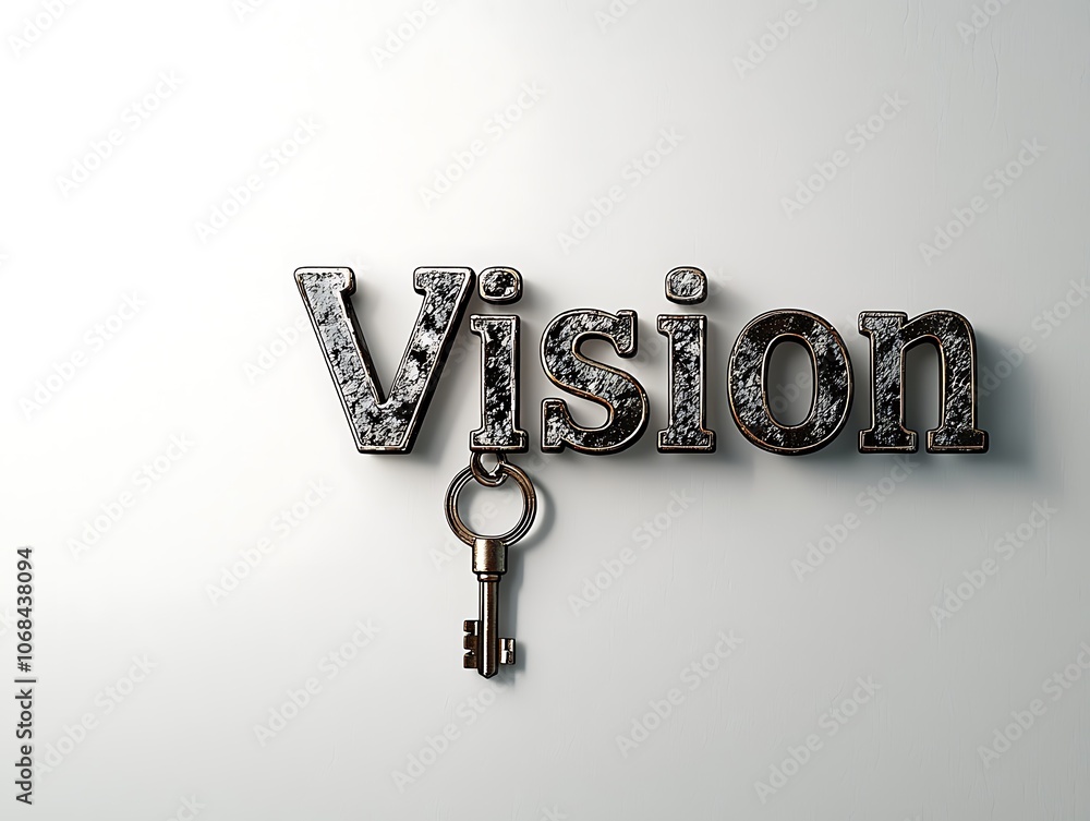 Poster the image features the word 