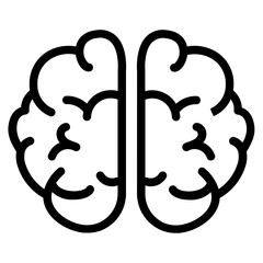 Human brain Line Icon