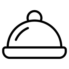 Lunch tray Line Icon