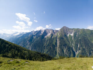 View from the Filzenkogel to the Ahornspitze in the background