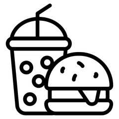 Meal and drink Line Icon