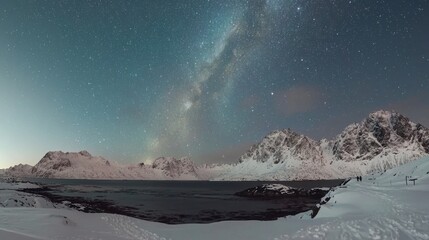 Lofoten Winter: Arctic Splendor under the Milky Way