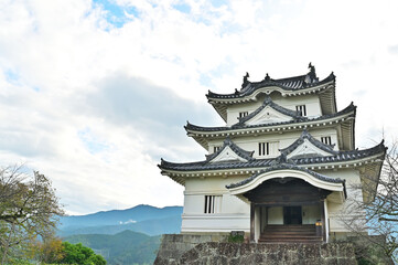 Fototapeta premium 宇和島城現存天守 愛媛県宇和島市