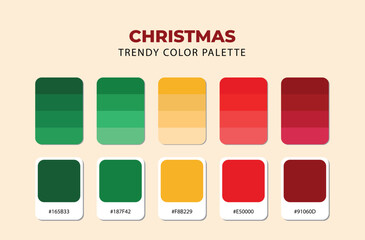 Christmas color palette 