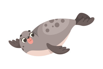 Seal Polar Animal and Cold Arctic Fauna Vector Illustration