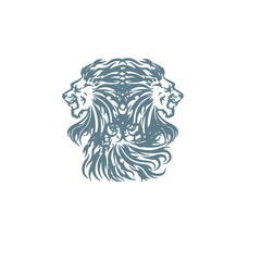 lion head silhouette