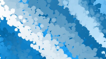 An abstract pattern featuring soft blue and white hues in a cloud-like formation. Ideal for backgrounds, digital art, and peaceful design projects.
