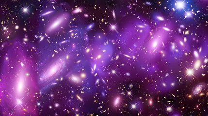 Fototapeta premium Amazing space background with bright shining stars and galaxies. This image can be used as a wallpaper or for any other creative purpose.