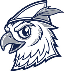 Eagle Head, Mascot vector art illustration eps
