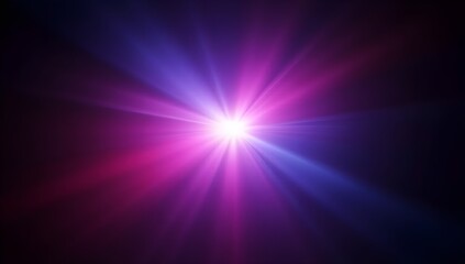 Vibrant light burst in pink and blue hues for web design
