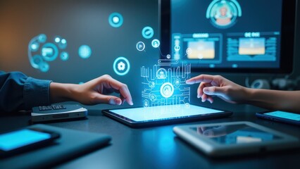 Holographic Digital Interaction in Modern Workspace