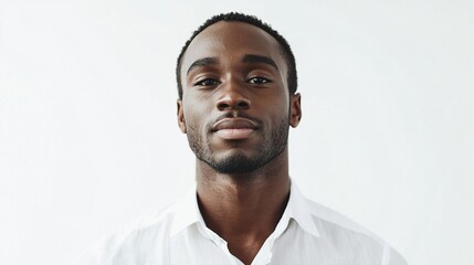 Fototapeta premium Confident Black Man Making Direct Eye Contact