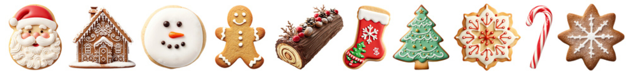 Christmas treat png cut out element set